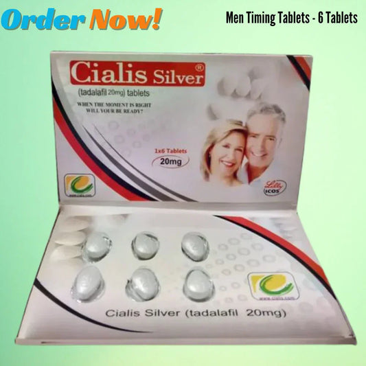 BOOK  Cialis Silver 20mg 6 Tablet