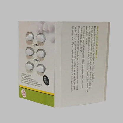 (BOOK) Cialis White  20mg 6 Tablets