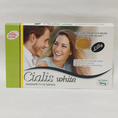 (BOOK) Cialis White  20mg 6 Tablets